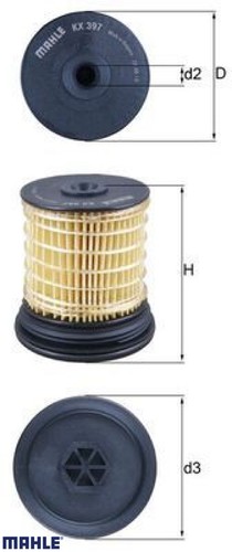 Mahle kx397 kraftstofffilter - kx397,