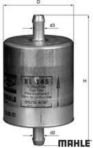 Mahle kl145 kraftstofffilter - kl145,