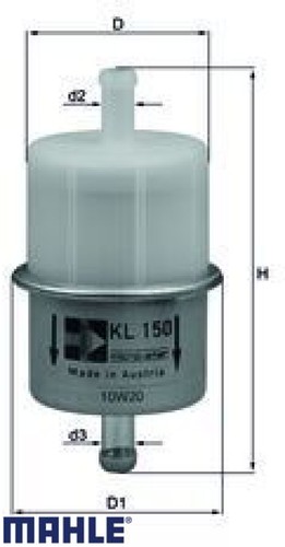 Mahle kl150 kraftstofffilter - kl150,