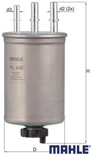 Mahle kl446 kraftstofffilter - mahle,