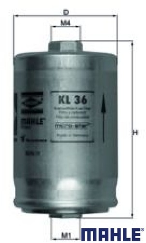 Mahle kl36 kraftstofffilter - kl36,