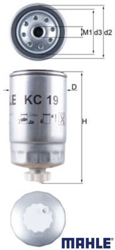 Mahle kc19 kraftstofffilter - mahle,