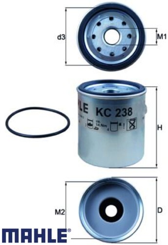 Mahle kc238d kraftstofffilter - mahle,