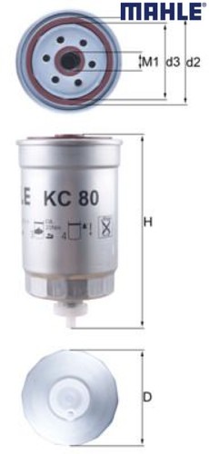 Mahle kc80 kraftstofffilter - mahle,