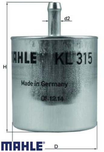 Mahle kl315 kraftstofffilter - kl315,